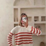 پلیور FRC WOMAN راه راه نارنجی