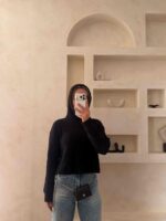 پلیور مشکی کلاه دار - Image 3