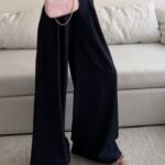 CATTLEYA Wide Leg Pants | Navy Blue