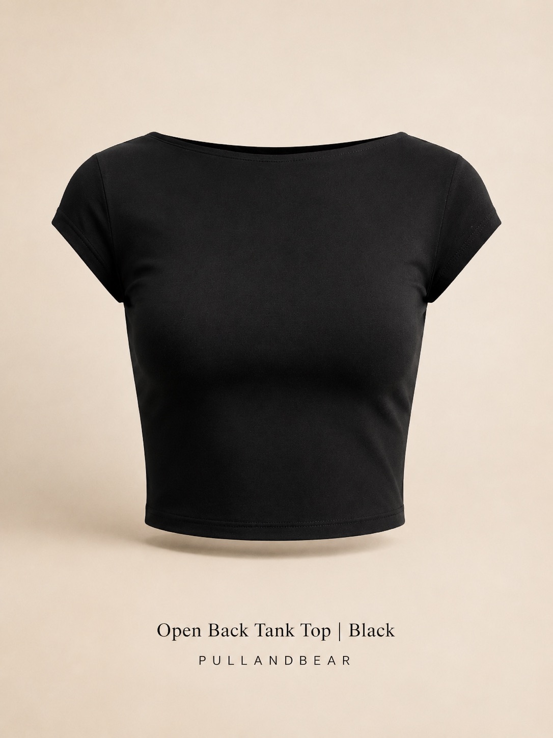 Pullandbear |Open Image Jul 7, 2026 at 12_07_34 AM Pullandbear |Open Back Tank Top Black - Image 1