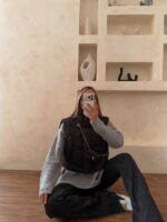 پافر کراپ مشکی - Image 2