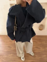 پالتو COCO سرمه ای - Image 4