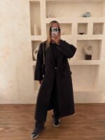 پالتو بلند کلاسیک مشکی