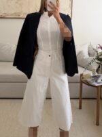 شلوار جین واید لگ کراپ Bershka | Clean Summer Fit