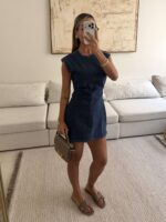 پیراهن Bold Ray Mini برند ZARA رنگ Navy/Blue - Image 3