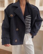 پالتو مادام سرمه ایی - Image 7