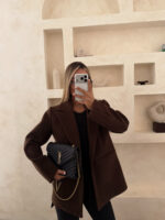 پالتو کلاسیک قهوه ایی - Image 2