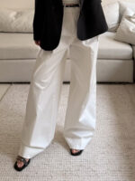 Zara | Ivory White Wide-Leg Tailored - Image 2