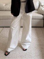 Zara | Ivory White Wide-Leg Tailored - Image 2