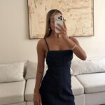 پیراهن جین مینی بنددار نازک ZARA | Thin Strap Denim