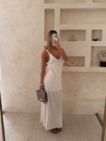 Ivory Woven Flow Maxi – Massimo Dutti