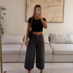 ZARA | Cropped Relaxed Straight