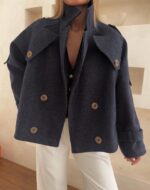 پالتو مادام سرمه ایی - Image 9