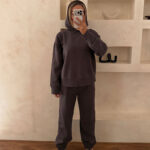 ست هودی و شلوار طوسی