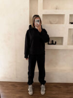 ست هودی و شلوار مشکی