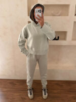 ست هودی و شلوار پاستلی - Image 3