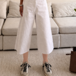 شلوار جین واید لگ کراپ Bershka | Clean Summer Fit