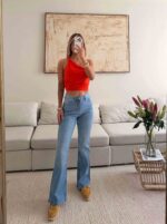 شلوار جین Flared Jeans برند  GRAB – رنگ آبی روشن