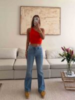 شلوار جین Flared Jeans برند  GRAB – رنگ آبی روشن - Image 2