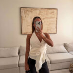 تاپ کلاسیک ZARA سفید