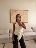 تاپ کلاسیک ZARA سفید