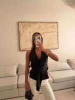 تاپ کلاسیک ZARA مشکی