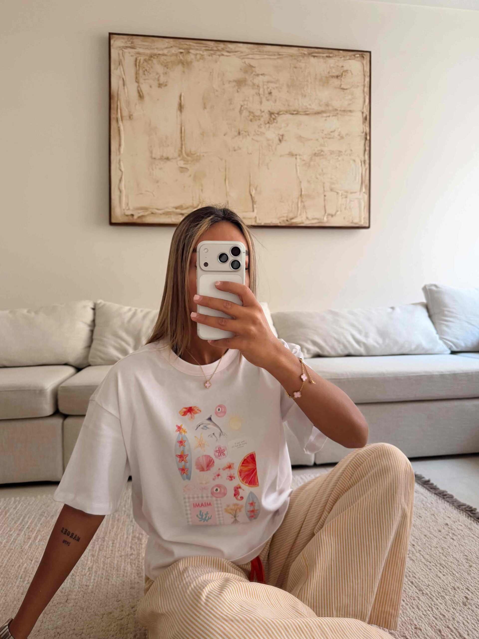 تیشرت-3 تیشرت Eleven مدل طرح Blessed Art - Image 1