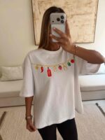 تیشرت Eleven مدل طرح Lucky Charm Pendant - Image 2