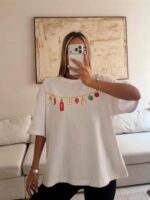 تیشرت Eleven مدل طرح Lucky Charm Pendant