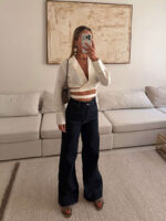 شلوار جین واید لگ H&M سرمه ای - Image 3