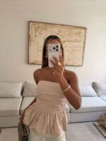 تاپ دکلته ZARA کرم