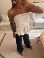 تاپ دکلته ZARA سفید - Image 2