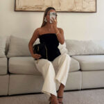 تاپ دکلته ZARA مشکی