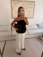 تاپ دکلته ZARA مشکی - Image 3