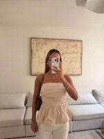 تاپ دکلته ZARA کرم - Image 3