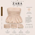 تاپ دکلته ZARA کرم