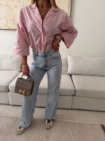 شلوار جین واید لگ H&M آبی - Image 3