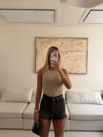 ZARA | Charcoal Denim Hot Shorts