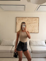 ZARA | Charcoal Denim Hot Shorts - Image 3