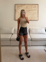 ZARA | Charcoal Denim Hot Shorts - Image 2