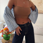 تاپ بندی DEFACTO رنگ موکا