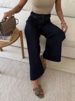 Navy Blue Wide-Leg Jeans – LCW - Image 2