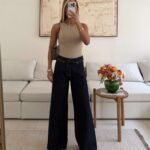 Navy Blue Wide-Leg Jeans – LCW