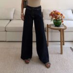Navy Blue Wide-Leg Jeans – LCW