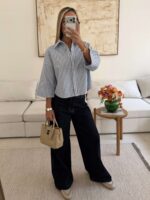 Navy Blue Wide-Leg Jeans – LCW - Image 5
