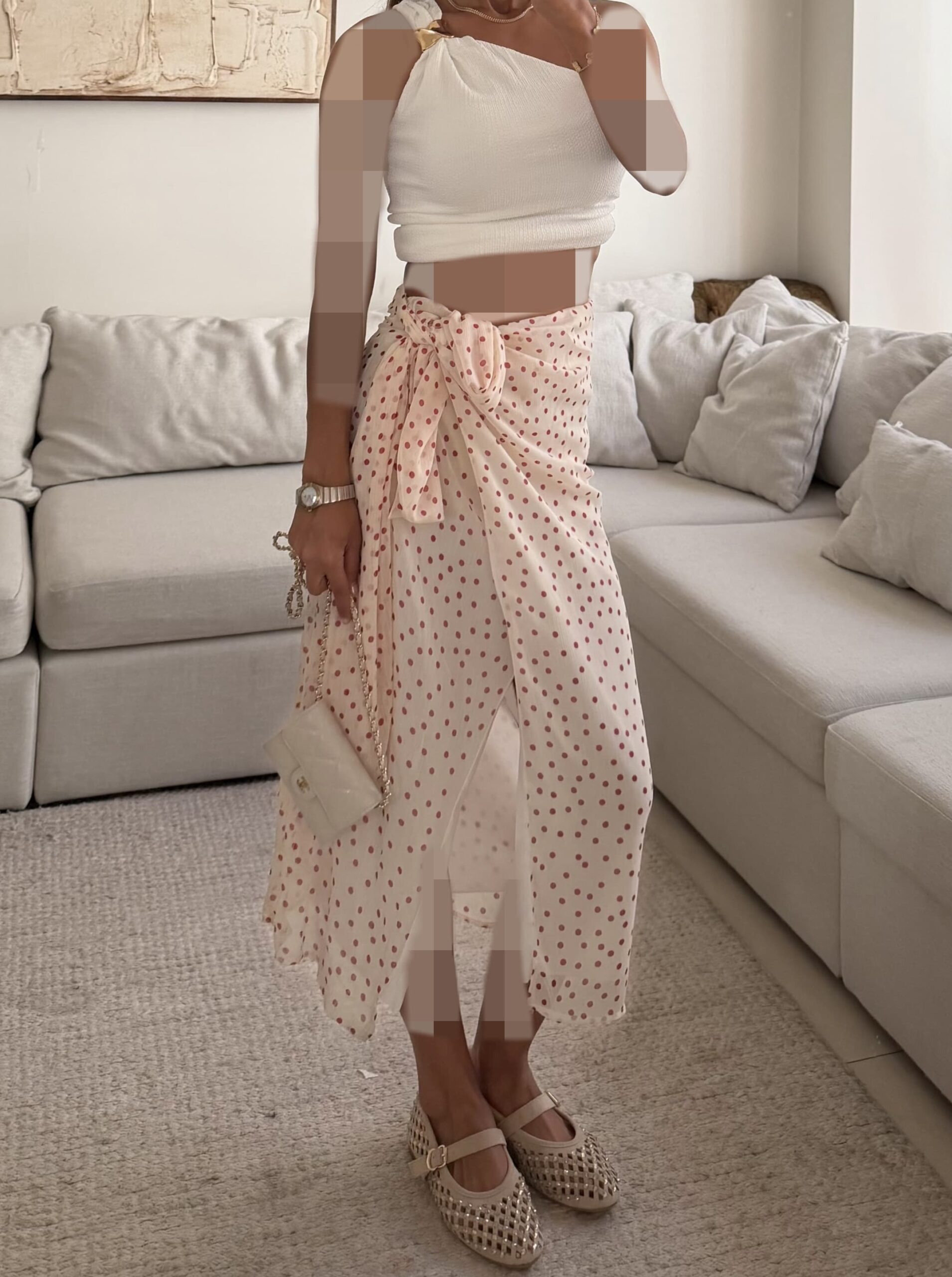 IMG_5763 Zara | Polka Dot Dream Wrap Skirt 2 - Image 1