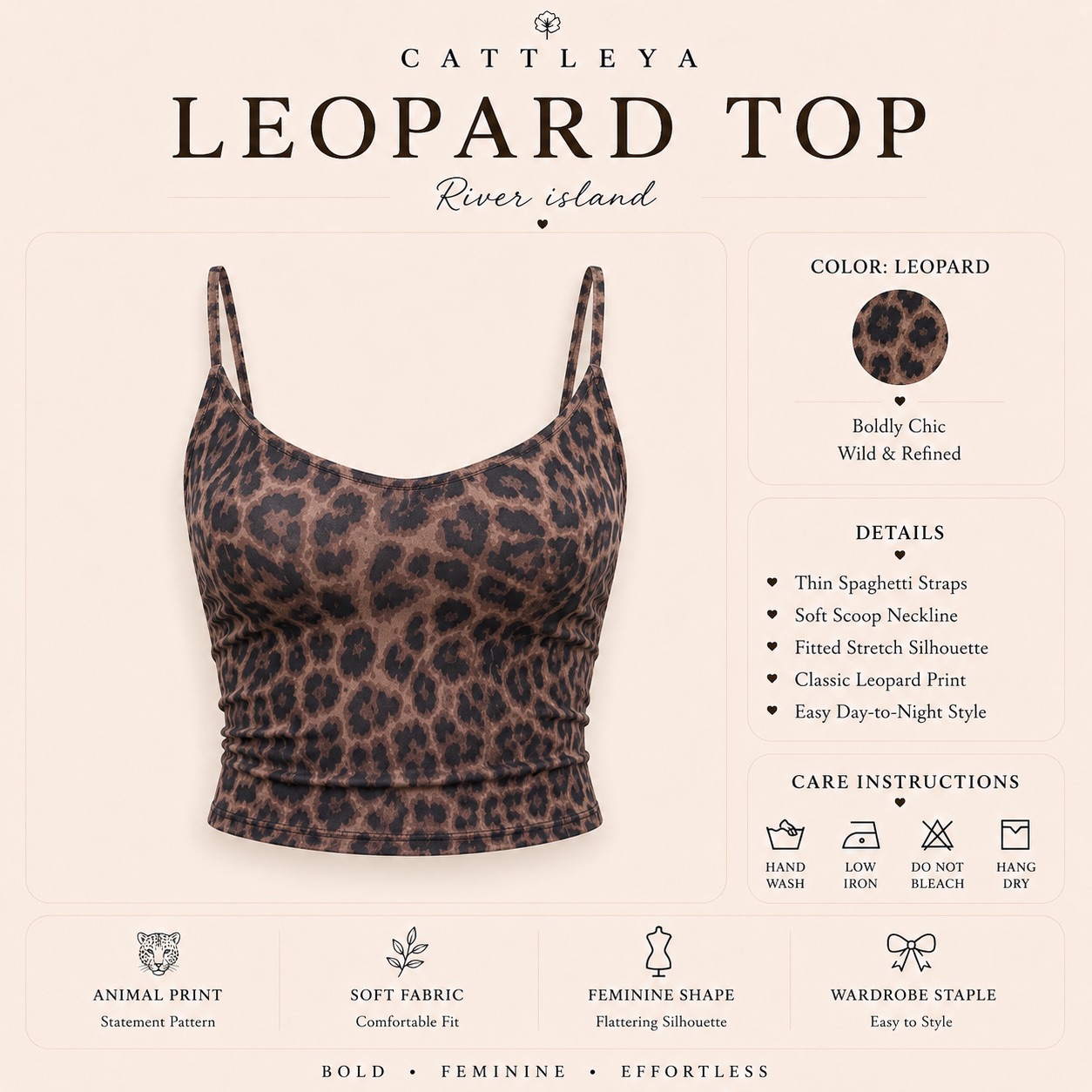 leo River island-Leopard top - Image 1