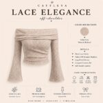 River Island | Lace Elegance Off-Shoulder Top - Image 3