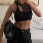 H&M | Mesh Panel Cut-Out Top