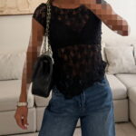 River Island-T-shert Lace Blouse